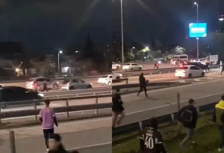 VIDEOS | Piedrazos, corridas y piñas: batalla campal entre hinchas de River y Platense