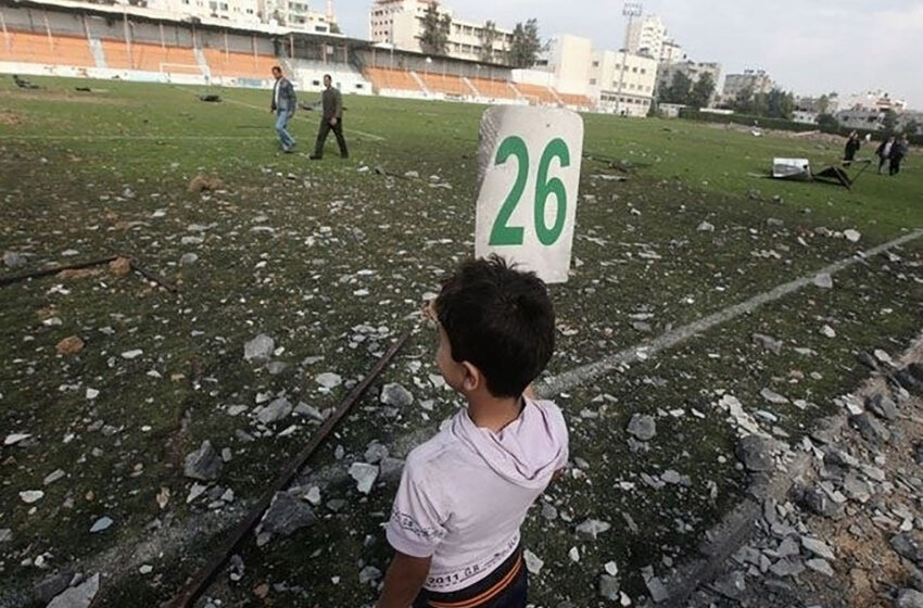  Radiografía del fútbol
palestino entre ruinas    