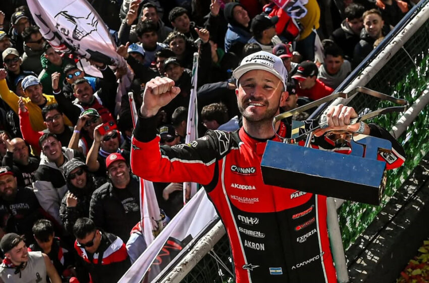 TC: Canapino ganó y celebró con su gente en Buenos Aires